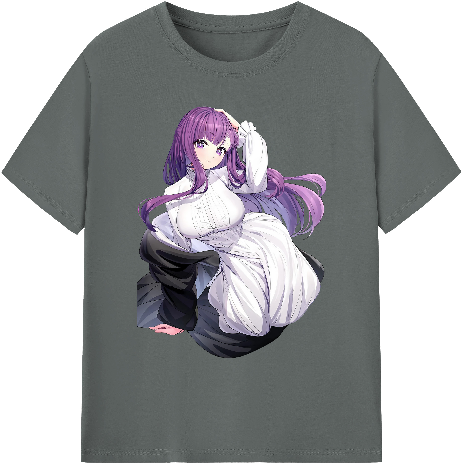 （画像用） 葬送のフリーレン Frieren 綿100％ メンズ半袖Tシャツ｜肌触りやわらか＆通気性